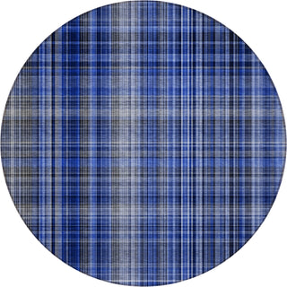 Piper Looms Chantille Plaid ACN541 Navy Area Rug