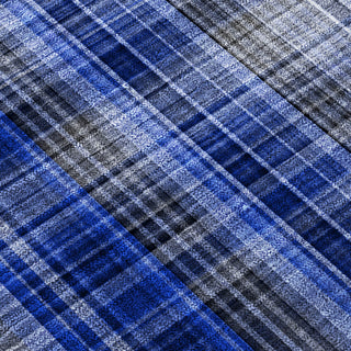 Piper Looms Chantille Plaid ACN541 Navy Area Rug