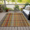 Piper Looms Chantille Plaid ACN541 Paprika Area Rug
