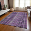 Piper Looms Chantille Plaid ACN541 Purple Area Rug