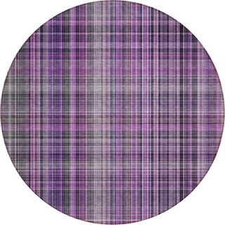 Piper Looms Chantille Plaid ACN541 Purple Area Rug