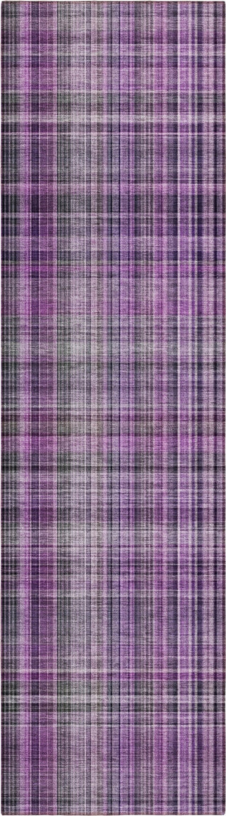 Piper Looms Chantille Plaid ACN541 Purple Area Rug