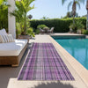 Piper Looms Chantille Plaid ACN541 Purple Area Rug