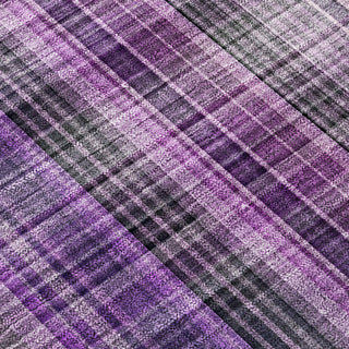 Piper Looms Chantille Plaid ACN541 Purple Area Rug