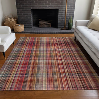 Piper Looms Chantille Plaid ACN541 Red Area Rug