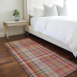 Piper Looms Chantille Plaid ACN541 Red Area Rug