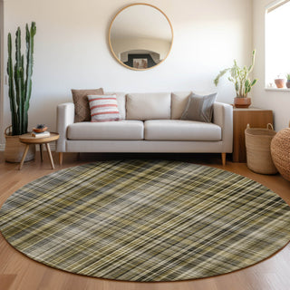 Piper Looms Chantille Plaid ACN541 Taupe Area Rug