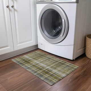 Piper Looms Chantille Plaid ACN541 Taupe Area Rug