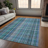 Piper Looms Chantille Plaid ACN541 Teal Area Rug