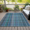 Piper Looms Chantille Plaid ACN541 Teal Area Rug