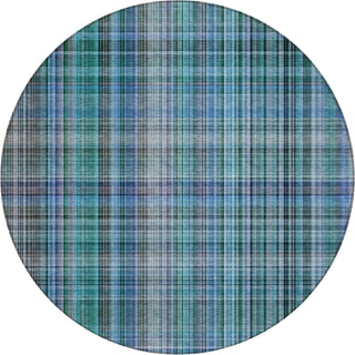 Piper Looms Chantille Plaid ACN541 Teal Area Rug