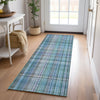 Piper Looms Chantille Plaid ACN541 Teal Area Rug