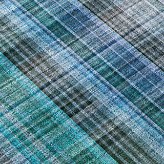 Piper Looms Chantille Plaid ACN541 Teal Area Rug