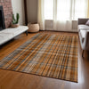 Piper Looms Chantille Plaid ACN541 Terracotta Area Rug