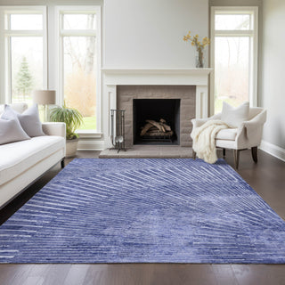 Piper Looms Chantille Organic ACN542 Navy Area Rug