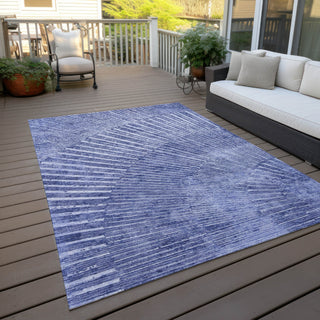 Piper Looms Chantille Organic ACN542 Navy Area Rug