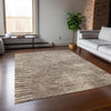 Piper Looms Chantille Organic ACN542 Taupe Area Rug - Featured