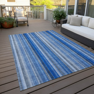 Piper Looms Chantille Stripes ACN543 Blue Area Rug