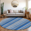 Piper Looms Chantille Stripes ACN543 Blue Area Rug