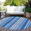 Piper Looms Chantille Stripes ACN543 Blue Area Rug