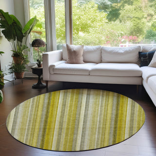 Piper Looms Chantille Stripes ACN543 Gold Area Rug