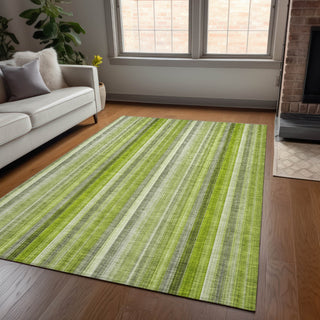 Piper Looms Chantille Stripes ACN543 Green Area Rug