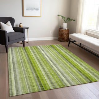 Piper Looms Chantille Stripes ACN543 Green Area Rug