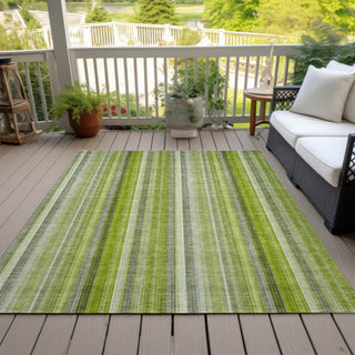 Piper Looms Chantille Stripes ACN543 Green Area Rug