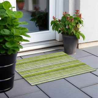 Piper Looms Chantille Stripes ACN543 Green Area Rug