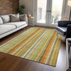 Piper Looms Chantille Stripes ACN543 Khaki Area Rug