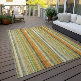 Piper Looms Chantille Stripes ACN543 Khaki Area Rug