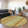 Piper Looms Chantille Stripes ACN543 Khaki Area Rug