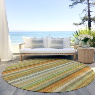 Piper Looms Chantille Stripes ACN543 Khaki Area Rug