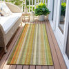 Piper Looms Chantille Stripes ACN543 Khaki Area Rug