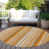 Piper Looms Chantille Stripes ACN543 Paprika Area Rug