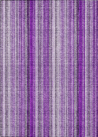 Piper Looms Chantille Stripes ACN543 Purple Area Rug