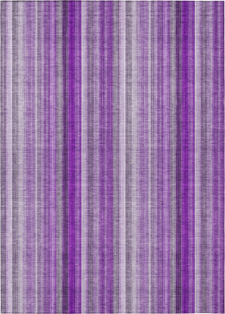 Piper Looms Chantille Stripes ACN543 Purple Area Rug