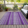 Piper Looms Chantille Stripes ACN543 Purple Area Rug