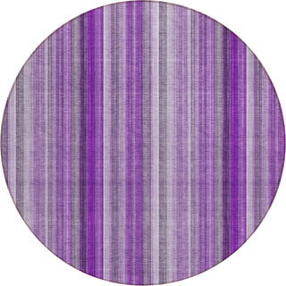 Piper Looms Chantille Stripes ACN543 Purple Area Rug