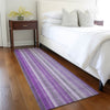 Piper Looms Chantille Stripes ACN543 Purple Area Rug