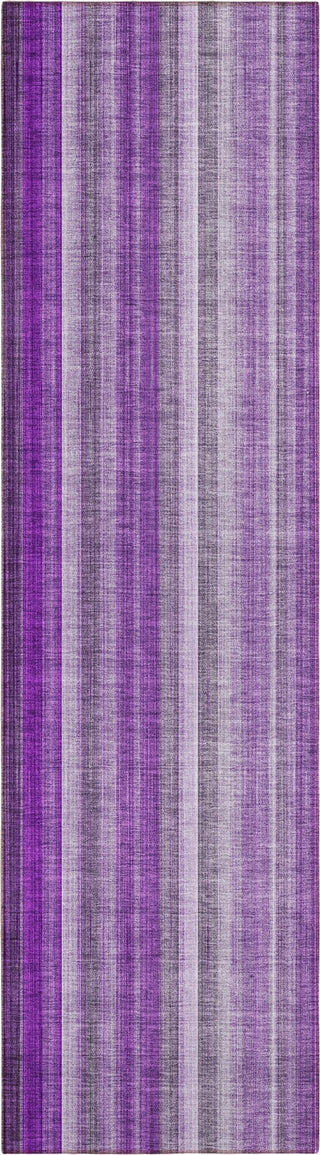 Piper Looms Chantille Stripes ACN543 Purple Area Rug