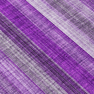 Piper Looms Chantille Stripes ACN543 Purple Area Rug