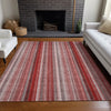 Piper Looms Chantille Stripes ACN543 Red Area Rug