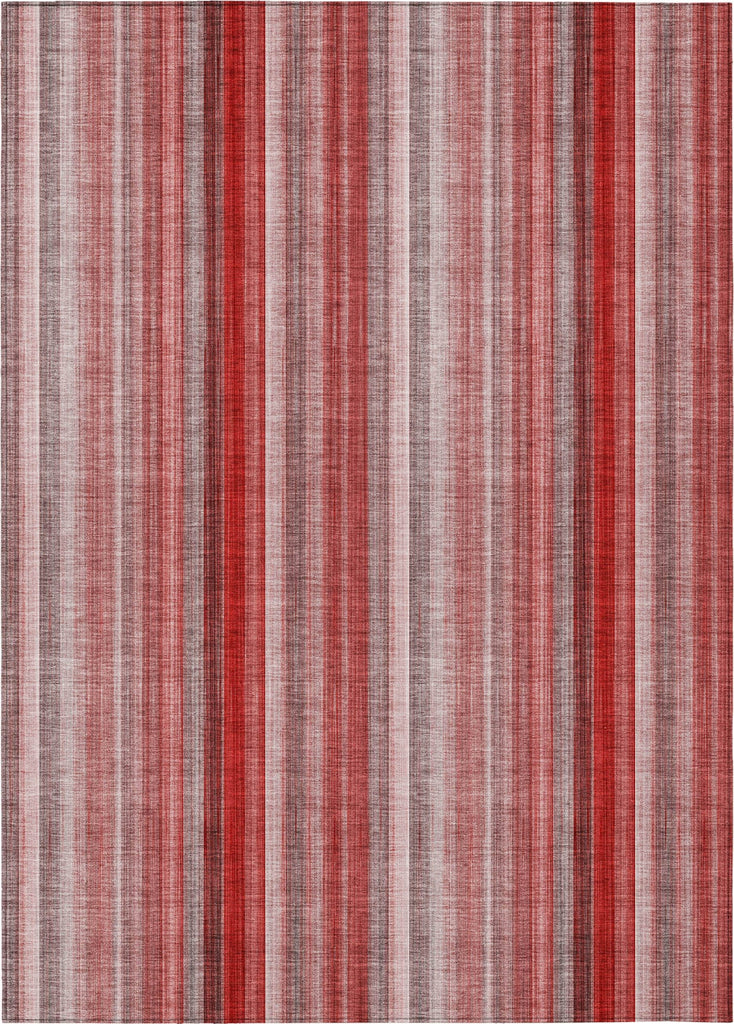 Piper Looms Chantille Stripes ACN543 Red Area Rug