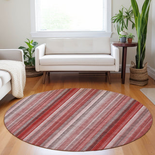 Piper Looms Chantille Stripes ACN543 Red Area Rug