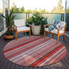 Piper Looms Chantille Stripes ACN543 Red Area Rug