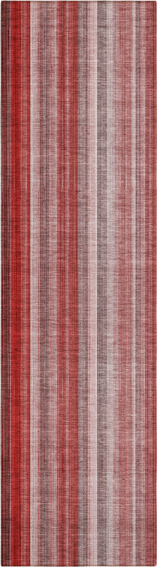 Piper Looms Chantille Stripes ACN543 Red Area Rug