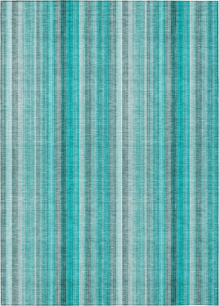 Piper Looms Chantille Stripes ACN543 Teal Area Rug