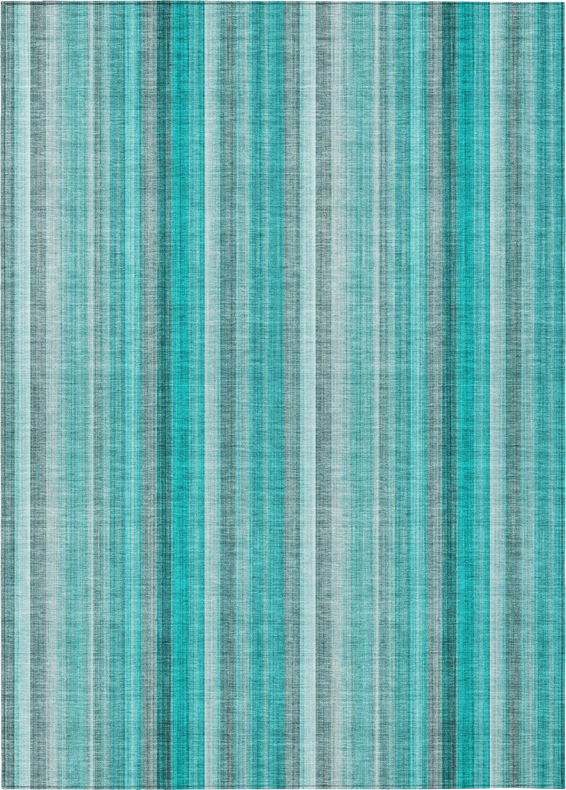 Piper Looms Chantille Stripes ACN543 Teal Area Rug