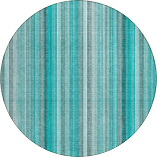 Piper Looms Chantille Stripes ACN543 Teal Area Rug